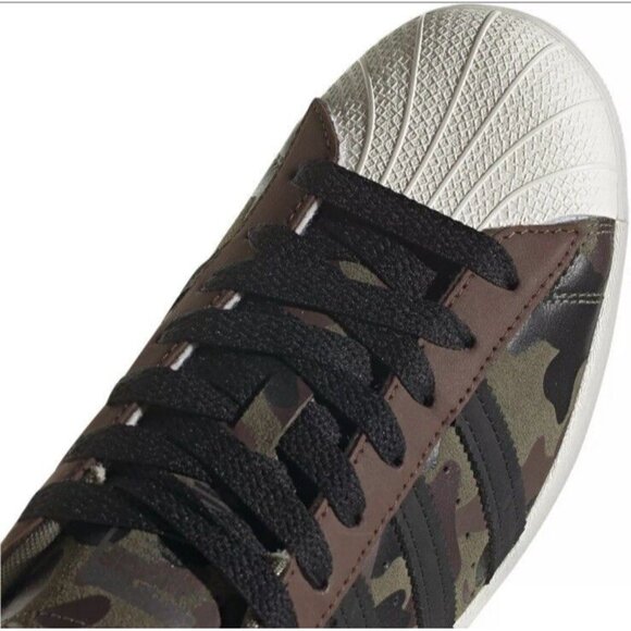 Mens Adidas Originals Superstar Reflective Camo Leather Sneakers HQ8866 Size 8.5 main image 7